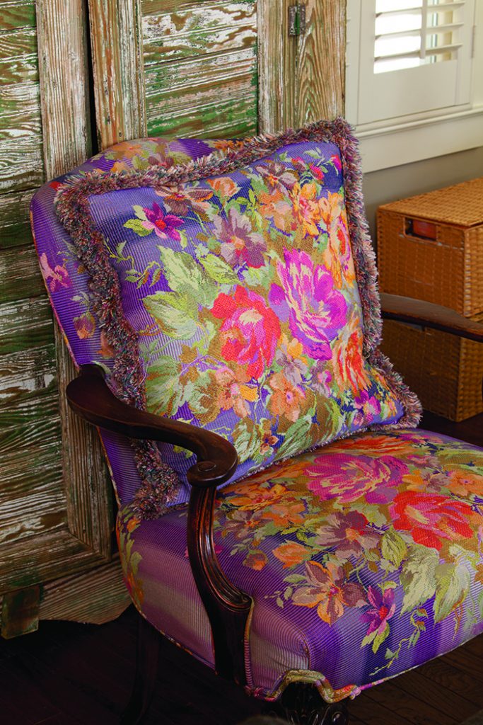 Garden Home purple accent chair