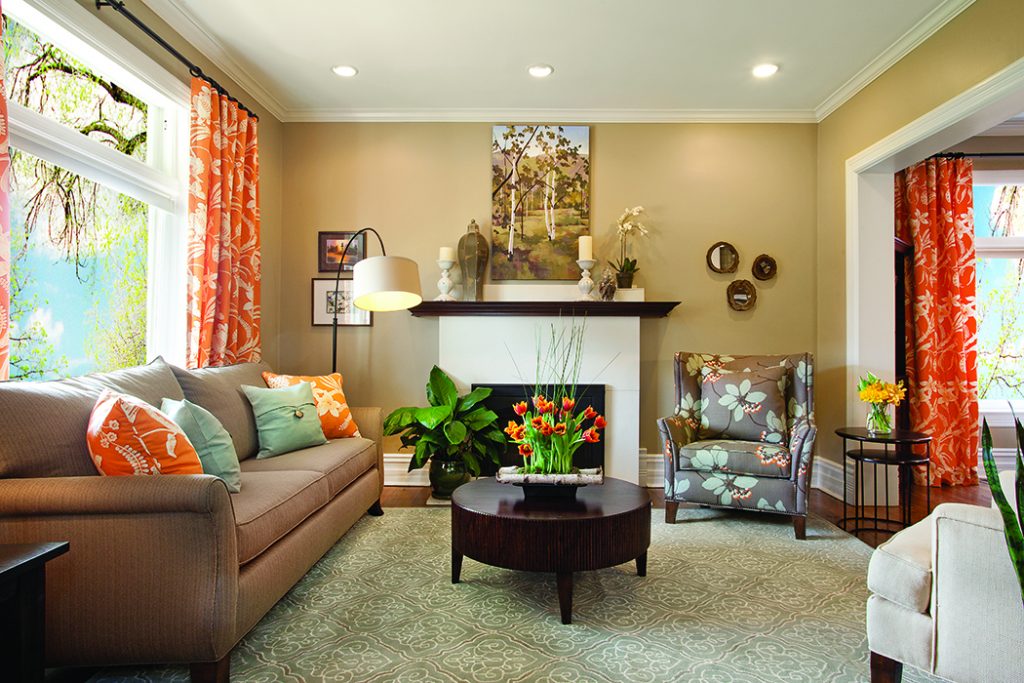 Spring Accent orange Living Room