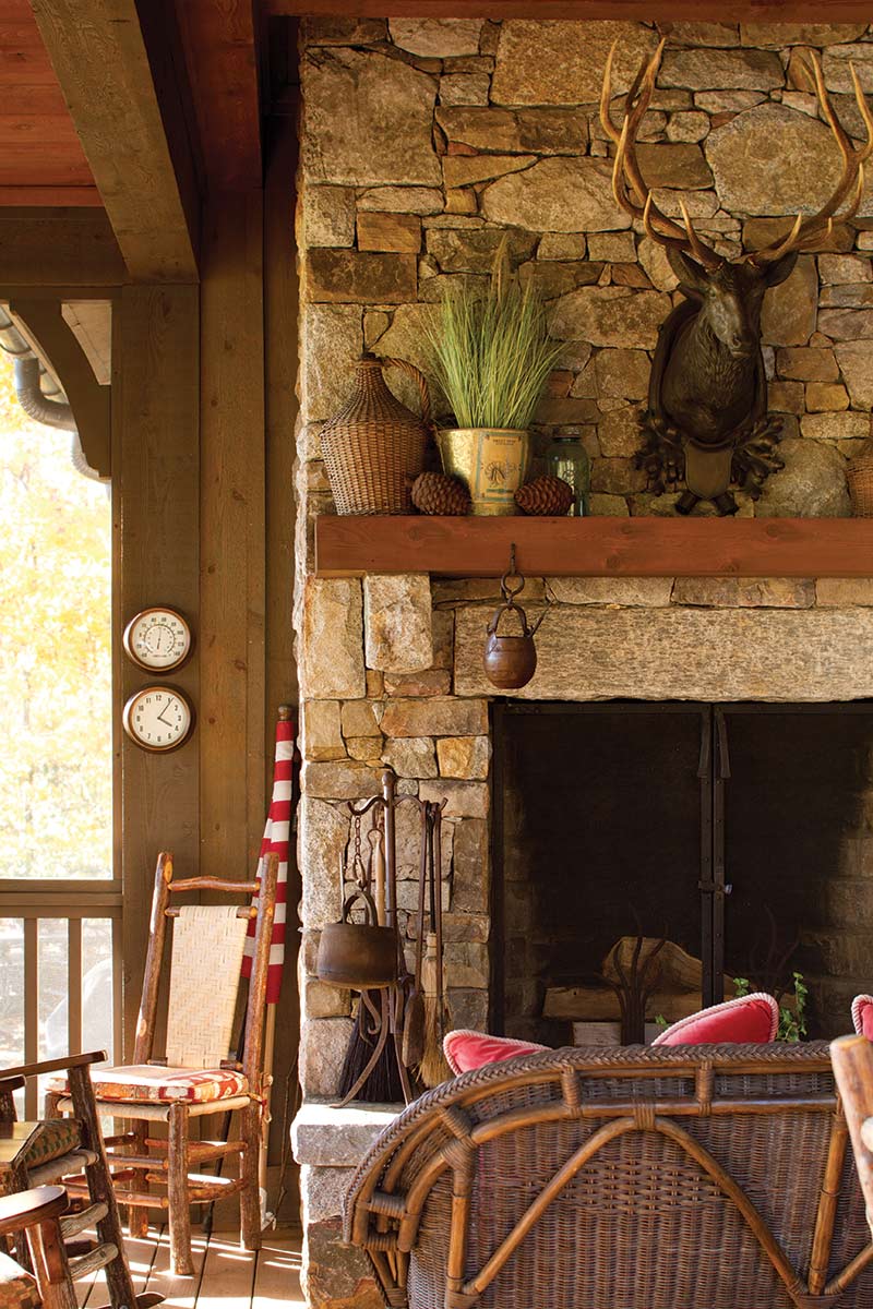 Stone Fireplace - The Cottage Journal