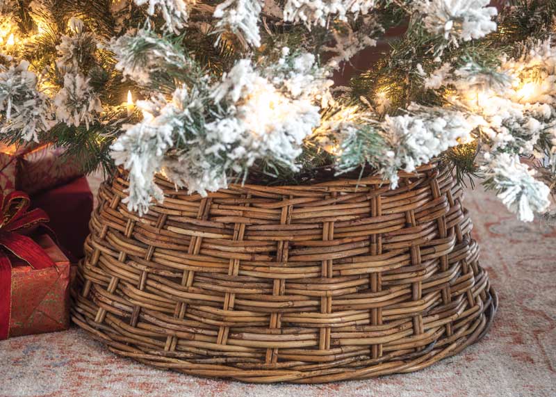 Mistletoe Christmas Tree Cover and Area Rug