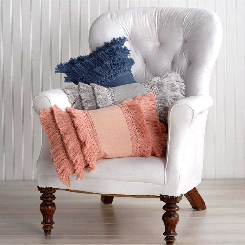 Fringe Blush Pillow 