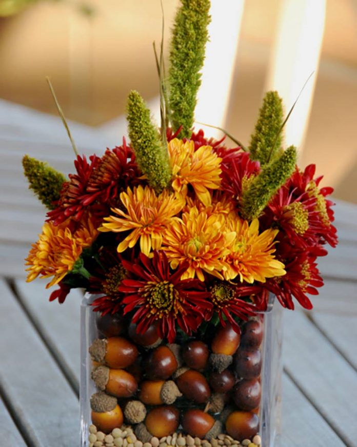 autumn decor - acorn