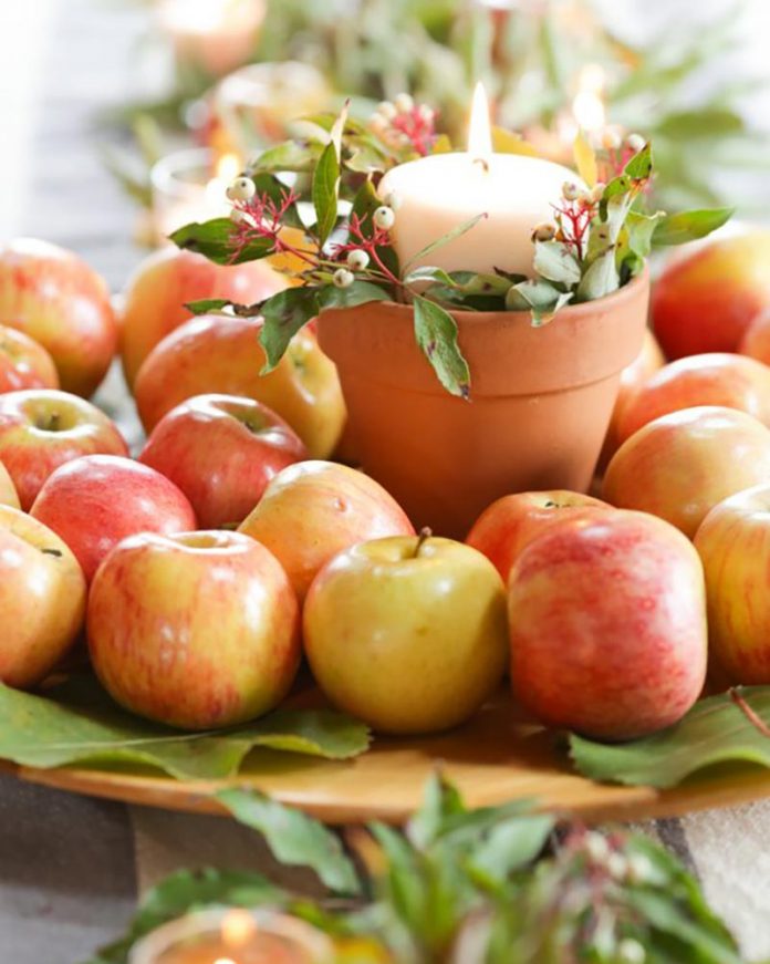 autumn decor - apples