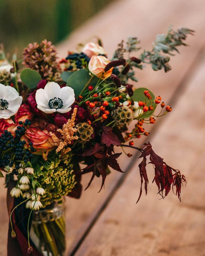 autumn decor - flowers