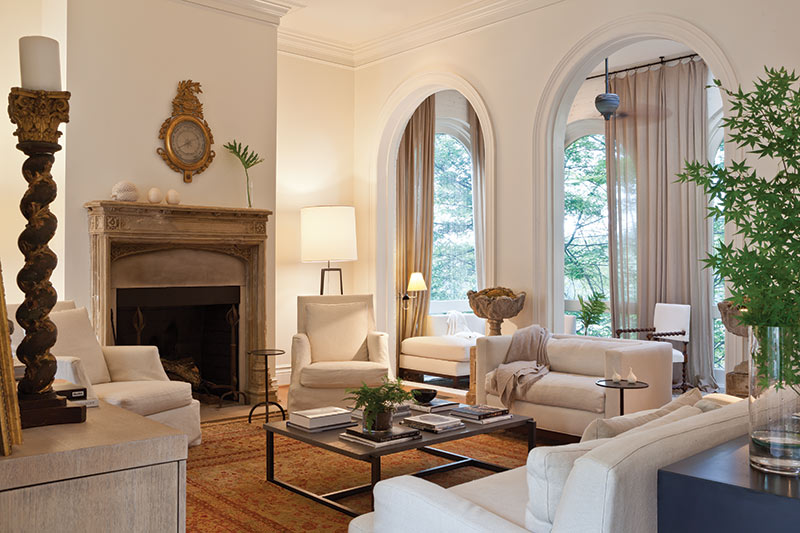 cozy French-style living room