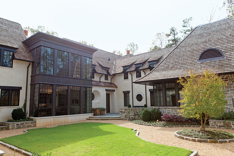 Modern French-style exterior