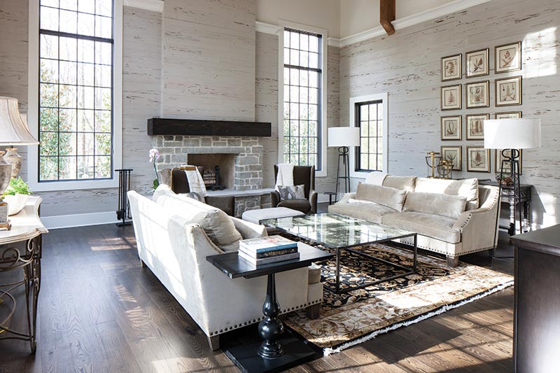 Modern French-style living room