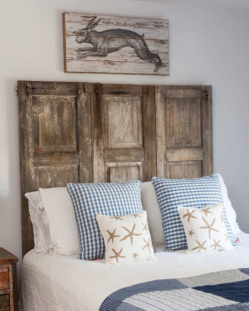 StoneGable salvages shutter headboard