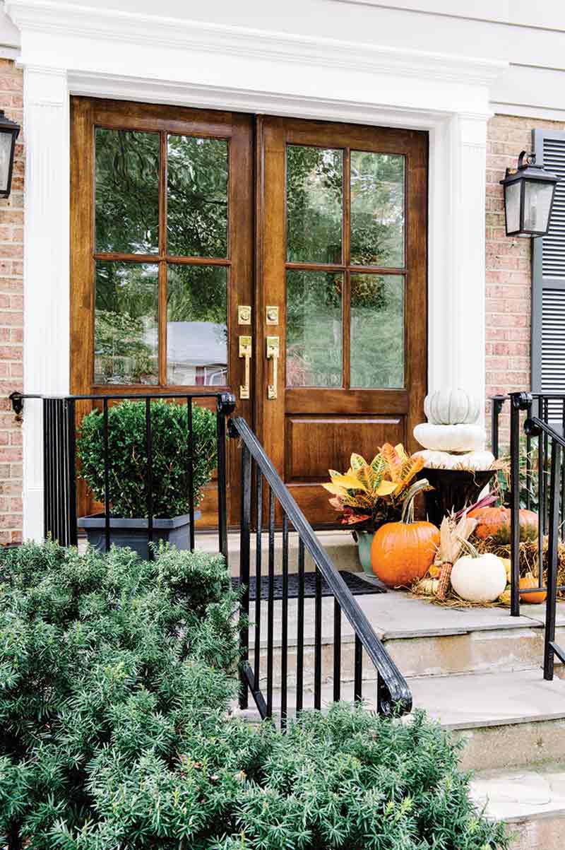 Autumn front door