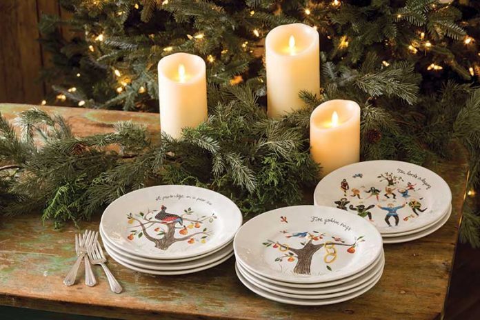 Twelve Days of Christmas plates from Juliska