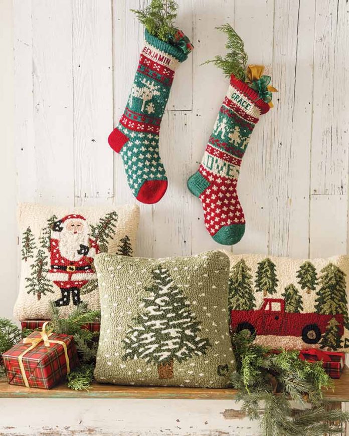Christmas pillows from Chandler 4 Corners,