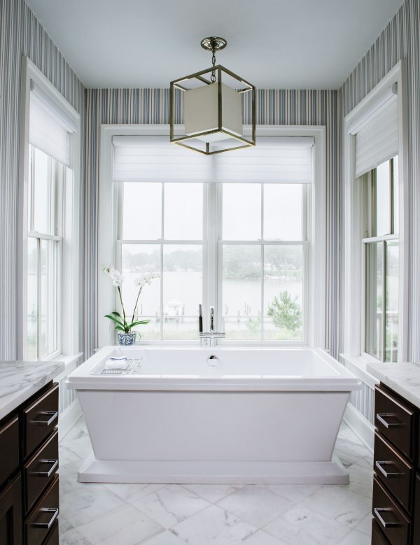 white bathtub with a view 