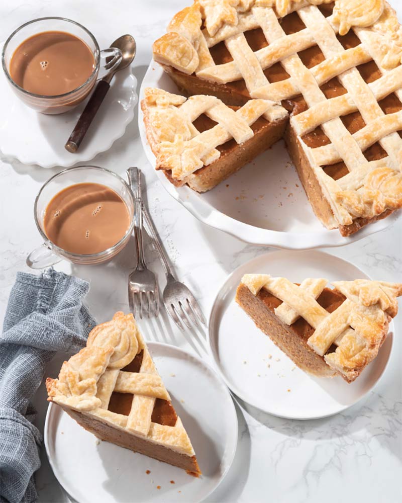 Lattice-Topped Pumpkin Pie