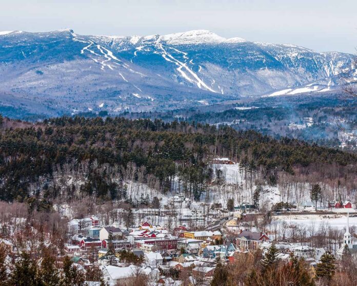 If your ideal winter getaway includes sweeping scenic views of snow-covered hills and a historic downtown with a delightful main street, delicious eats, and plenty of things to do, then this charming Vermont town is the place for you!