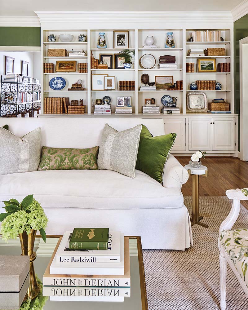 The living room, which needed to serve both as a space for entertaining and a cozy spot for the family to hang out.