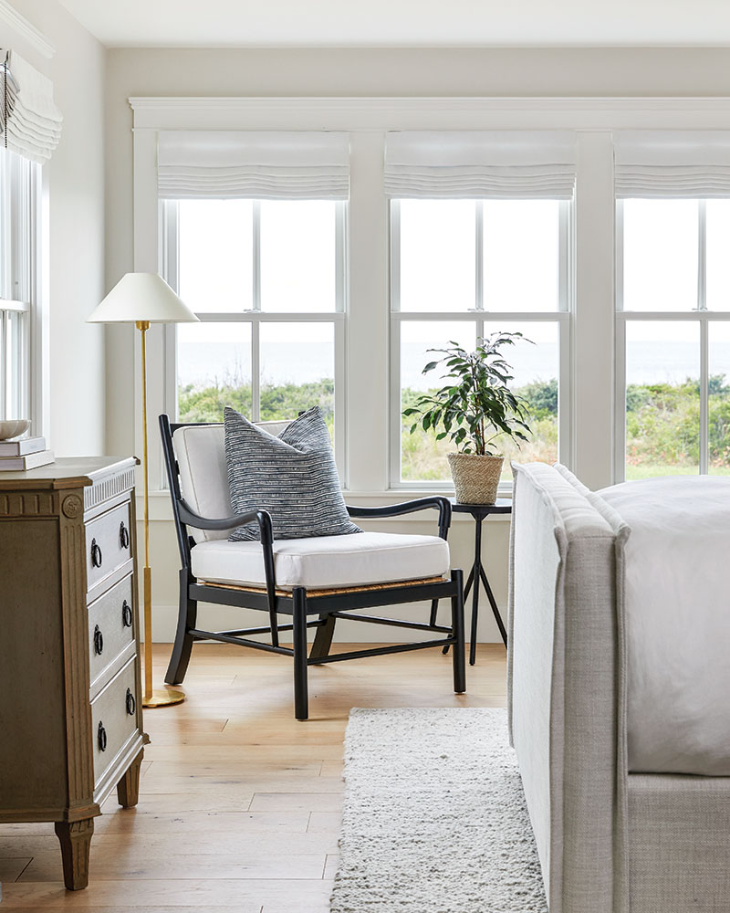 The curated, cohesive look refelcts the beachfront home.