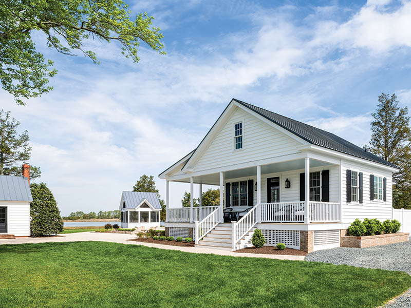 Charming doesn’t begin to describe this one-bedroom, 908-square-foot guest cottage built to accommodate overflow from its main historic farmhouse located on pristine waterfront property in the Chesapeake Bay area.