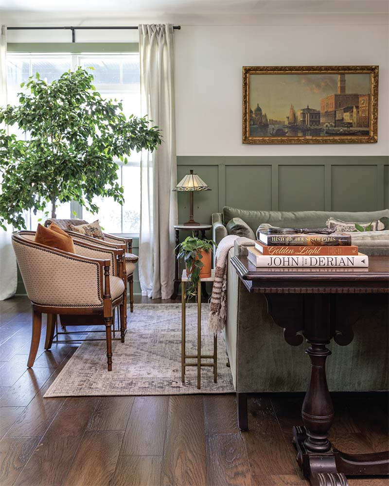 One homeowner combines a splash of verve and a few dashes of collected charm to create an appealing abode that greets guests with an atmosphere of ease.