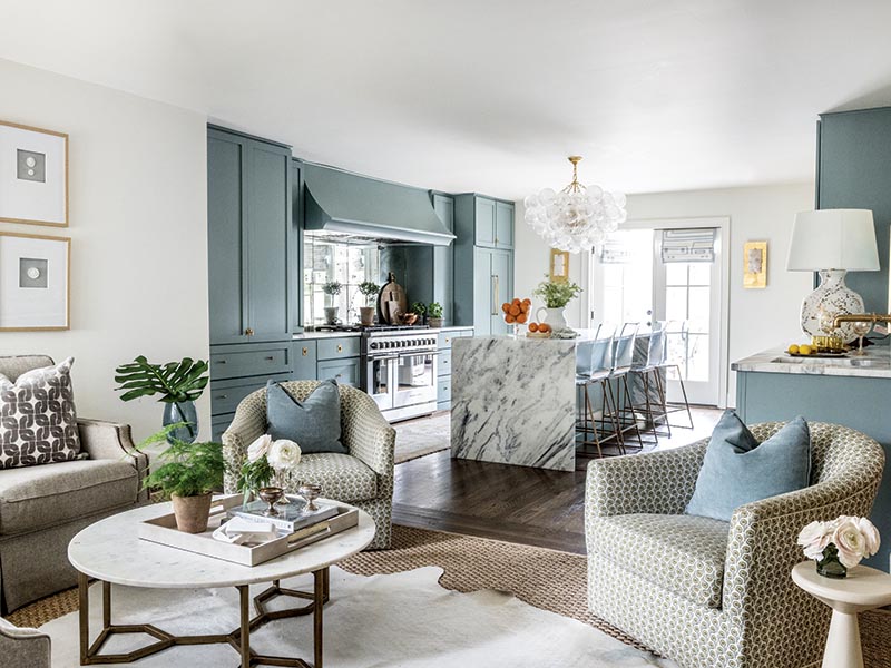 Beyond construction, color can be credited with the visual impact of the cottage.