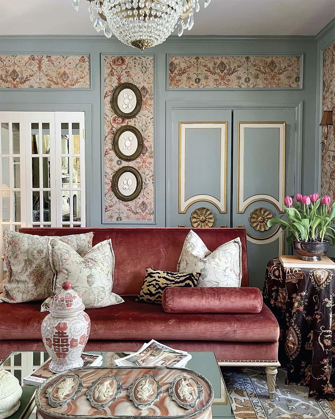 The result of hard work, patience, and an eye for French style, this New Jersey home is a treasure trove of one-of-a-kind décor.