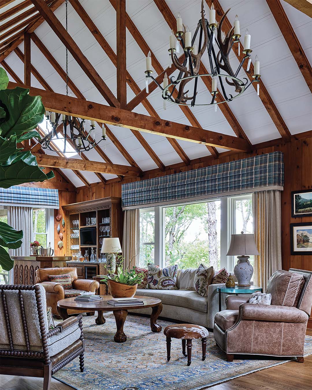 A family home in the most scenic region of the Blue Ridge Mountains gets an airy update.