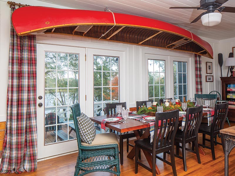 “My husband is like a big kid, and summer camp just seemed to fit with our casual lifestyle—and all our canoes, kayaks, and grandsons,” Kelly says.