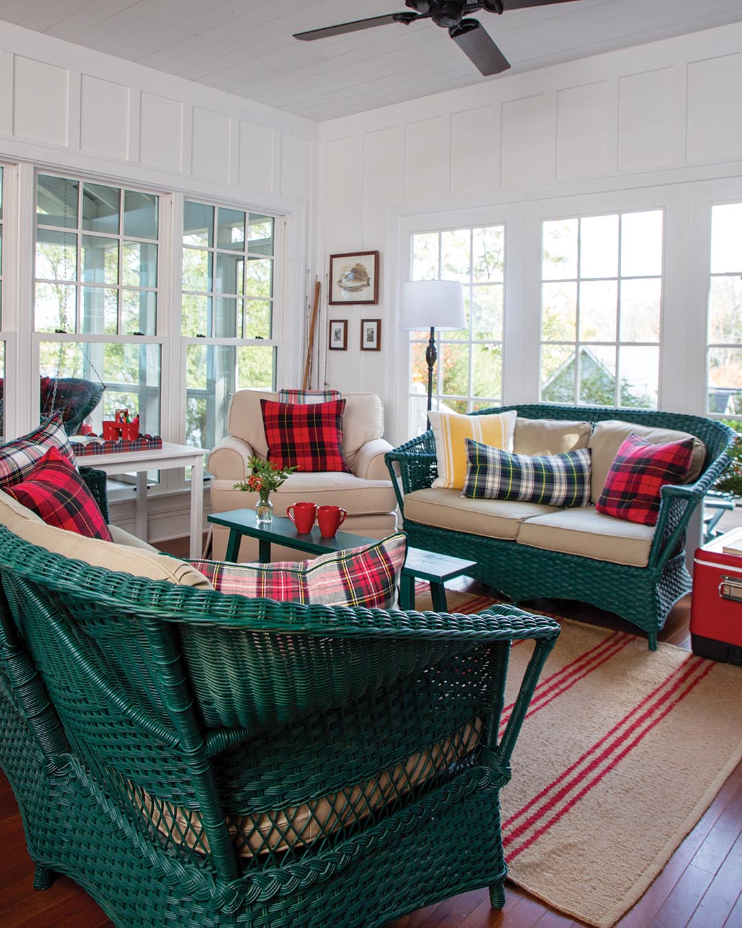 While the theme shines in every space, it’s perhaps at its most charming in the light-filled area off the primary bedroom.