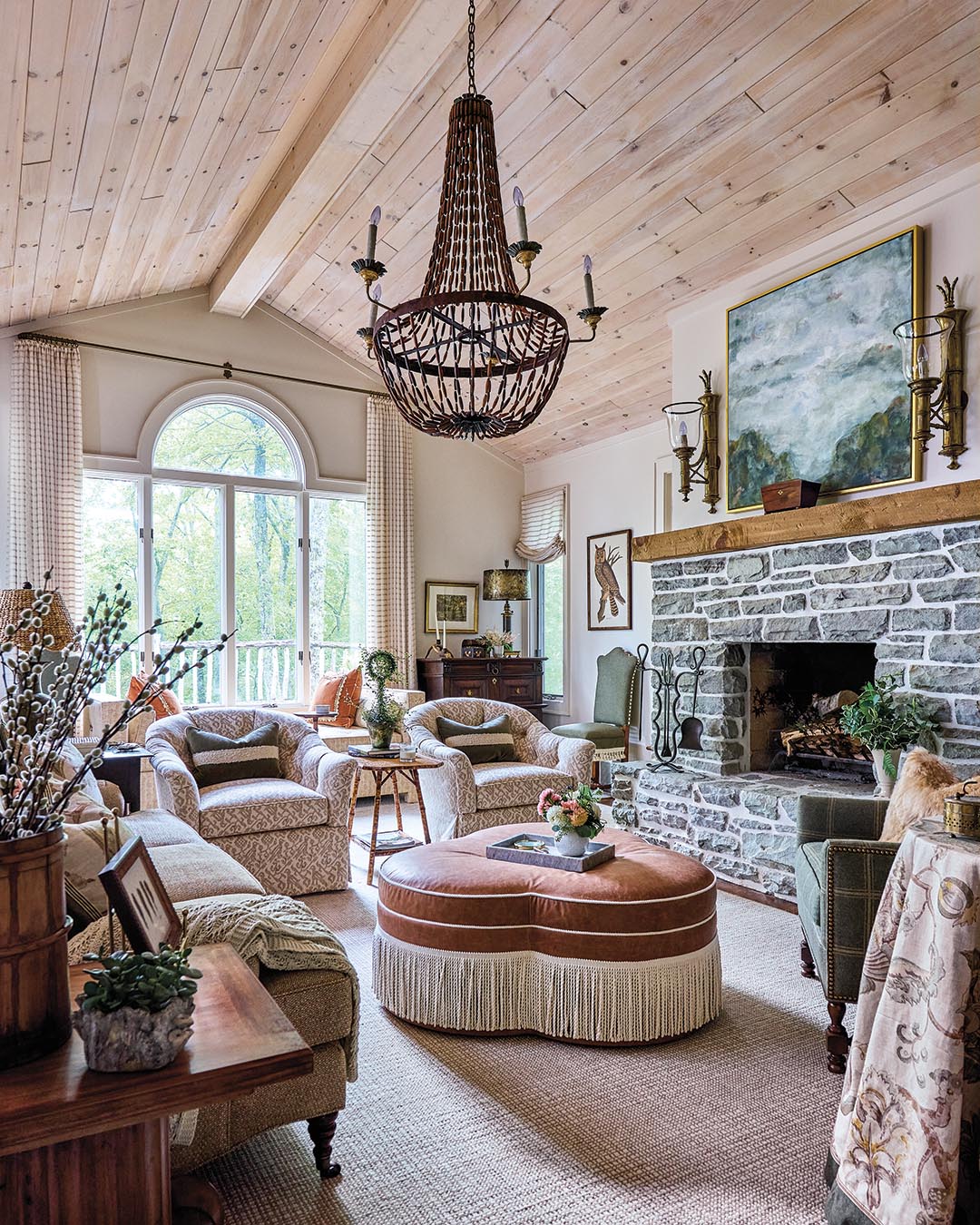 Removing the wall between the living room and dining room also contributed to creating a larger feeling in the space without adding square footage.