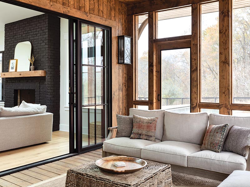 The screened-in porch offers another spot to appreciate the land in comfort while remaining connected to the family room, dining room, and kitchen.