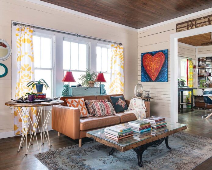 The home has a “wonderful structure with great bones,” which they then updated with their own unique flair.