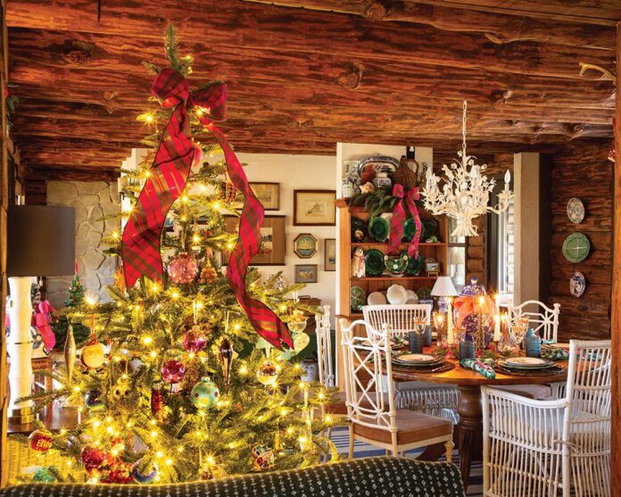 An unexpected discovery lit the spark that led to this cozy Christmas cabin.