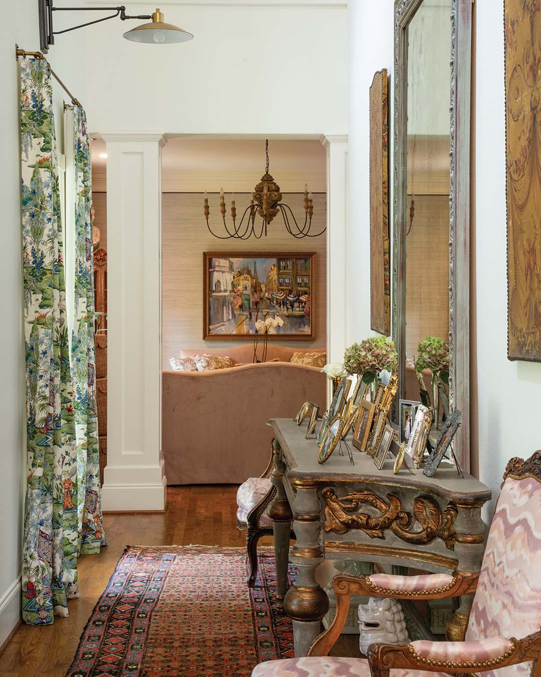 With the help of interior designer Danielle Balanis, the couple layered their heirloom pieces with bold and creative twists that speak to their shared love of art.