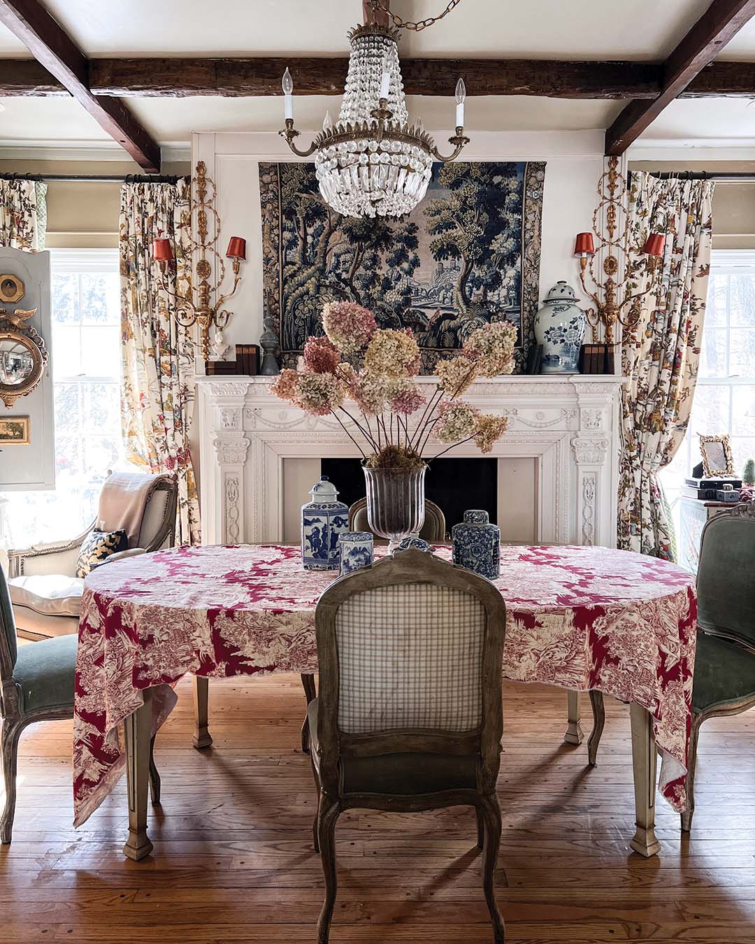 Paige Kontrafouris' home is now almost entirely furnished with found pieces—and with her expertise at mixing and matching every find, the result is a classically curated space that pays homage to her favorite influences.